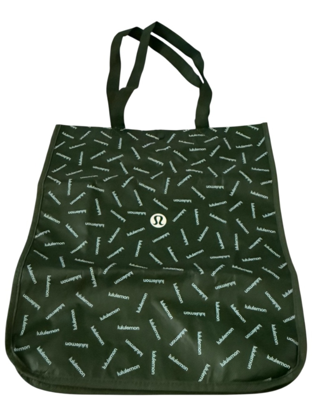 Lululemon Reusable Large Green Logo Shopping Tote